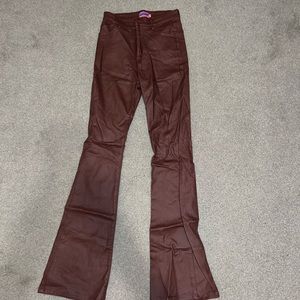 Edikted Faux Leather Pants